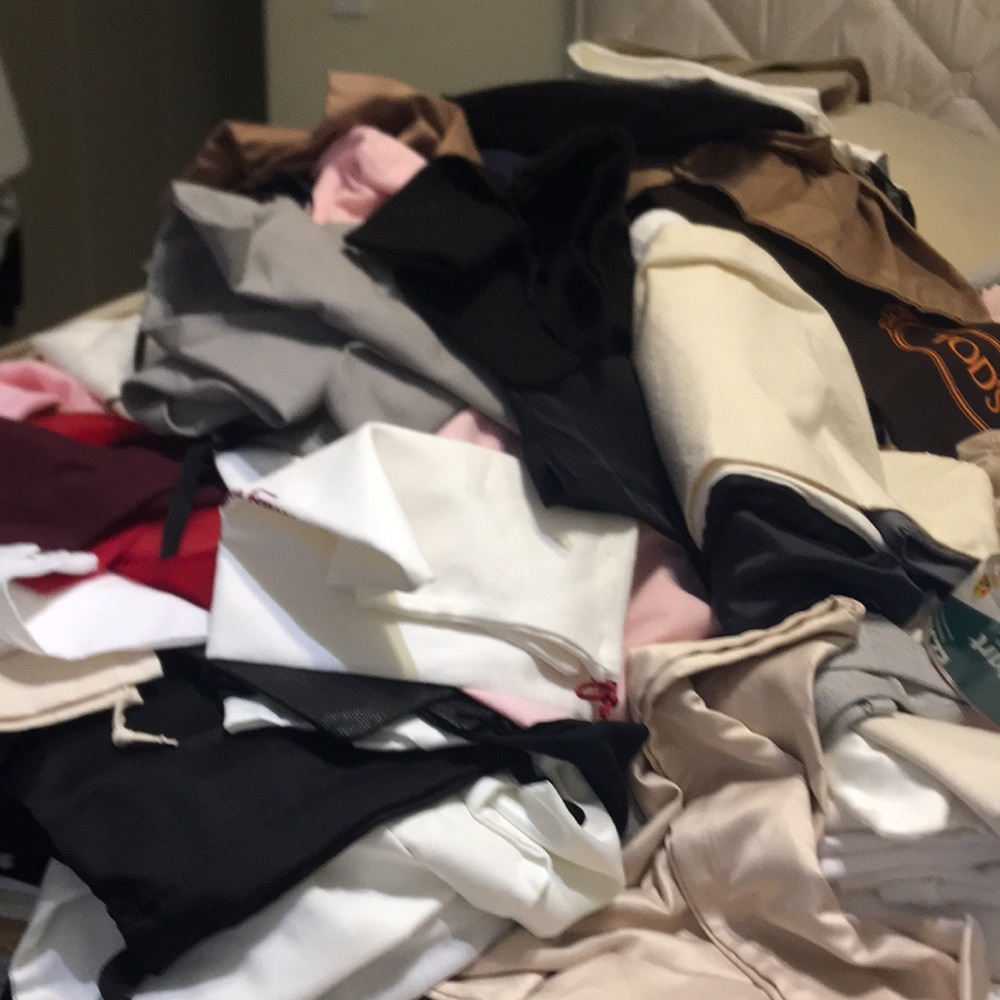 Huge lot of designer dust bags stuffed box 40